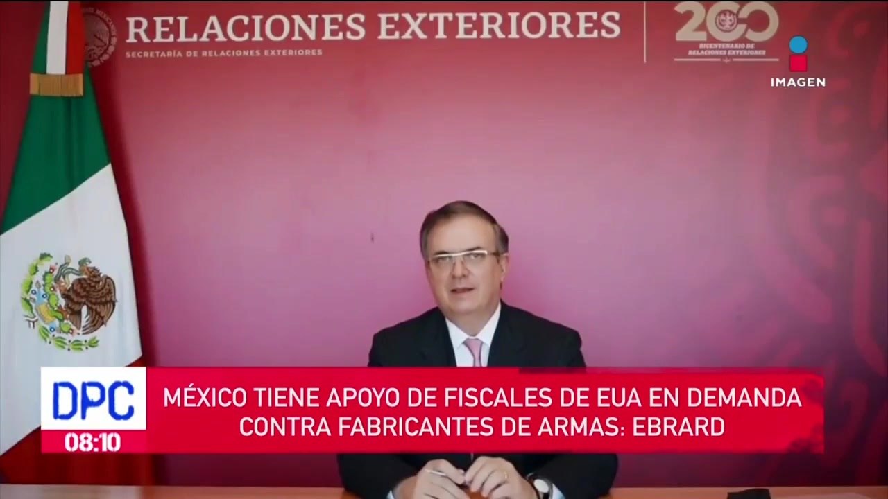 México tiene apoyo de fiscales de EUA en demanda contra fabricantes de armas: Ebrard