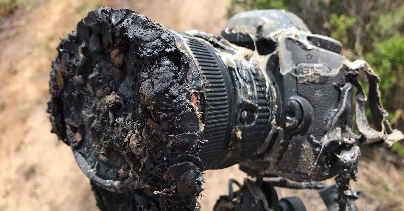 L'appareil d'un photographe de la NASA prend feu lors du décollage de la fusée Falcon 9