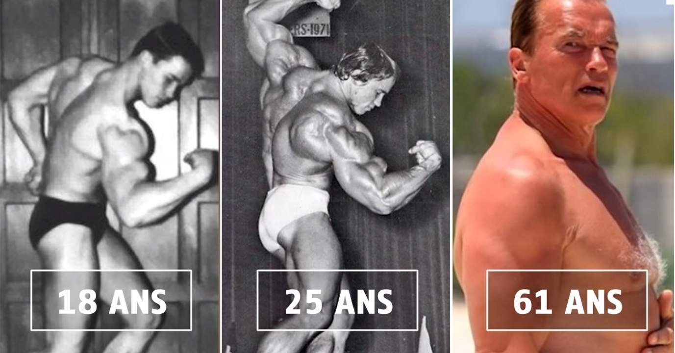 Arnold Schwarzeneggers physische Entwicklung im Lauf der Jahre