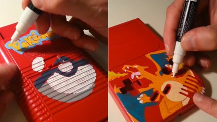 Magnifique customisation d'une Game Boy aux couleurs de Pokémon