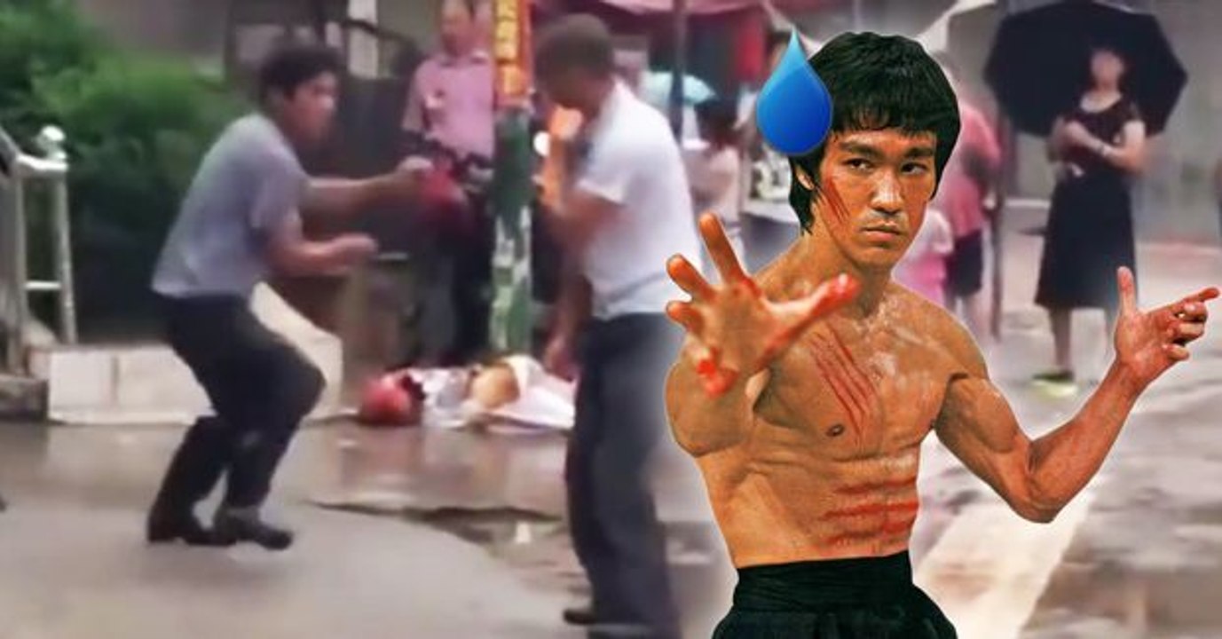 Diese beiden Männer liefern sich den schlechtesten Kung-Fu-Straßenkampf der Geschichte
