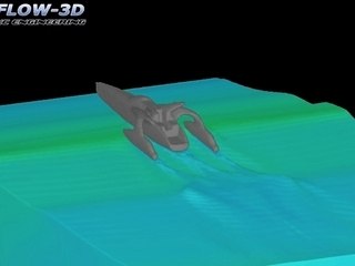 Earthrace simulated with CFD software.