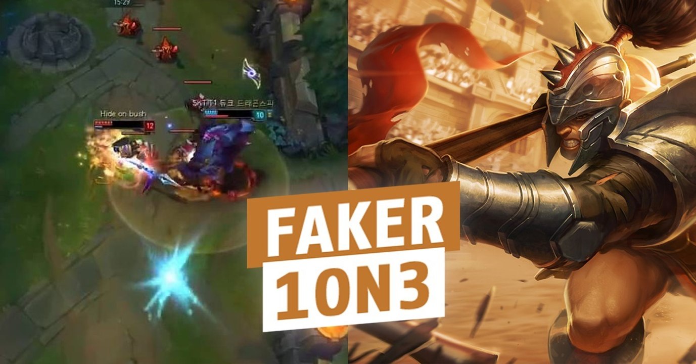 League of Legends: Faker siegt locker im 1on3 mit Xin Zhao