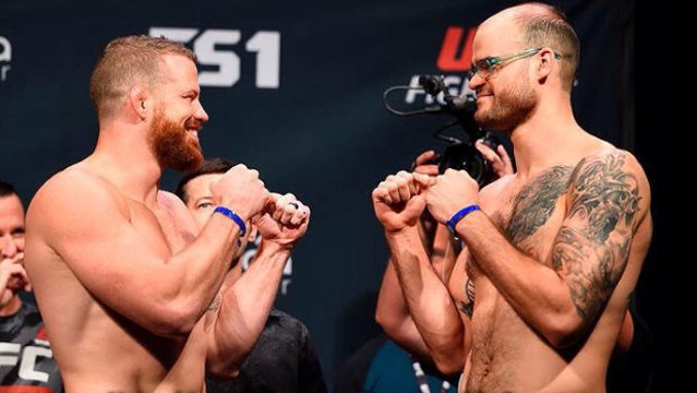 Nate Marquardt und Tamdan McCrory liefern ein tolles Duell mit enormem KO!