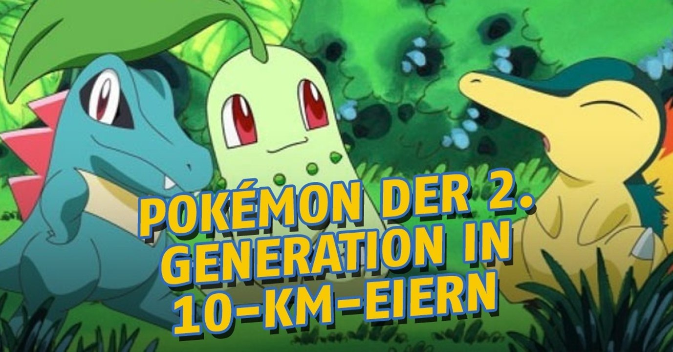 Diese Pokémon der 2. Generation werden aus den 10km-Eiern schlüpfen!