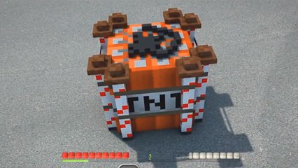 Minecraft : il se débarrasse des monstres sortis du jeu avec une rocket de T.N.T
