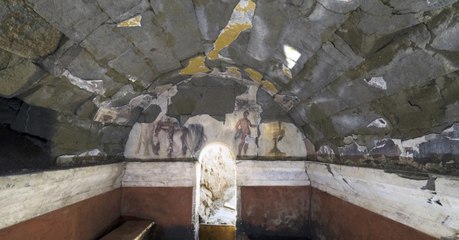 Une magnifique fresque découverte dans un tombeau romain en Italie