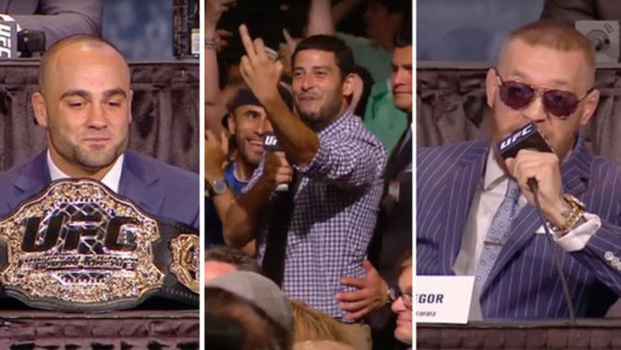 Conor McGregor-Fan verkleidet sich als Journalist und macht Eddie Alvarez fertig