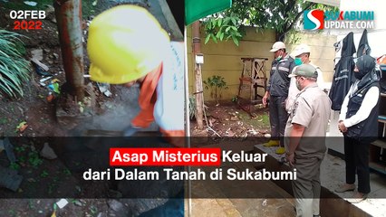 Asap Misterius Keluar dari Dalam Tanah di Sukabumi
