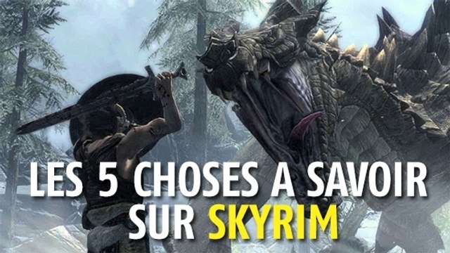 Skyrim : les 5 choses à savoir absolument sur le jeu