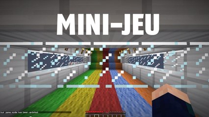 Minecraft : Rainbow Run, le mini-jeu coloré