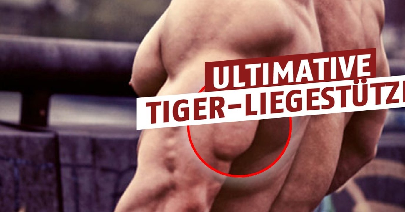 Für den Trizeps: Tiger-Liegestützen