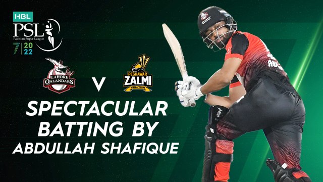 Spectacular Batting By Abdullah Shafique | Lahore Qalandars vs Peshawar Zalmi | Match 9 | HBL PSL 7 | ML2G