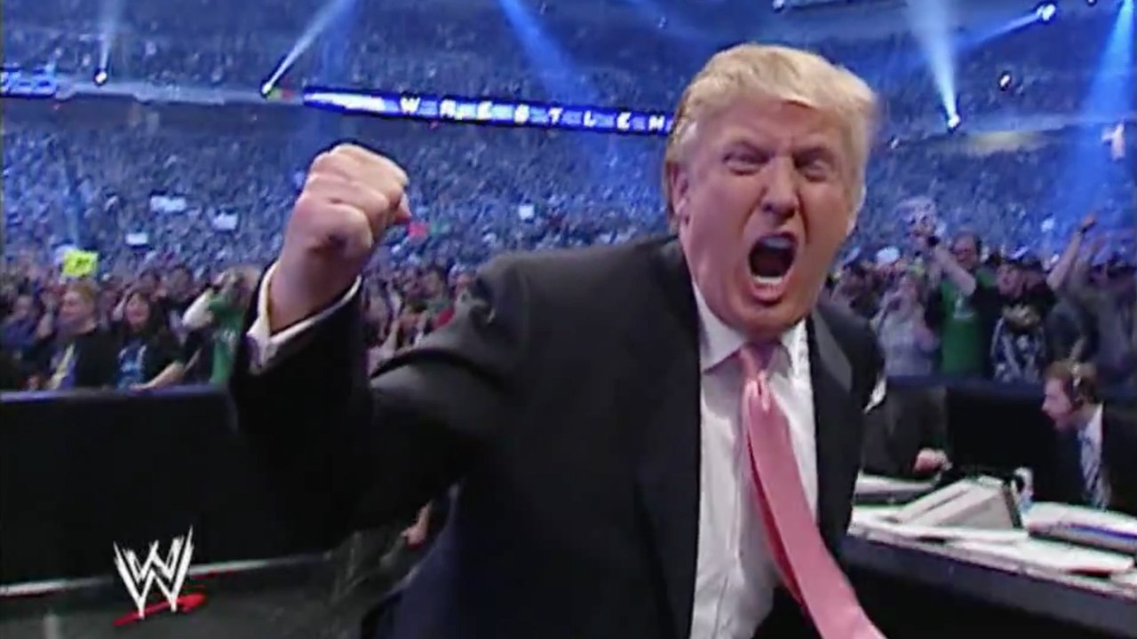 Donald Trump nimmt an der WWE teil