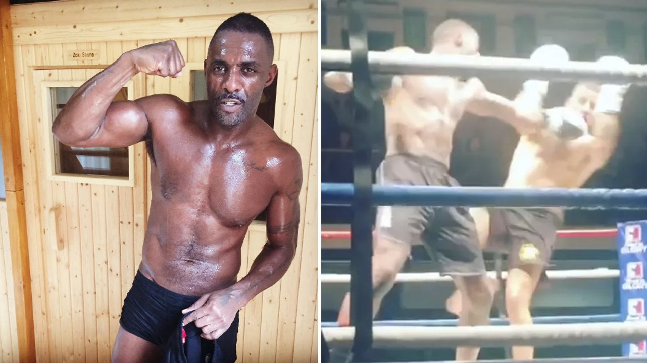 Der Schauspieler Idris Elba macht sein Debüt im Kickboxen!