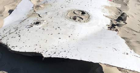 SpaceX prié de débarrasser ses déchets après qu'un morceau de fusée Falcon 9 s'est échoué sur un plage
