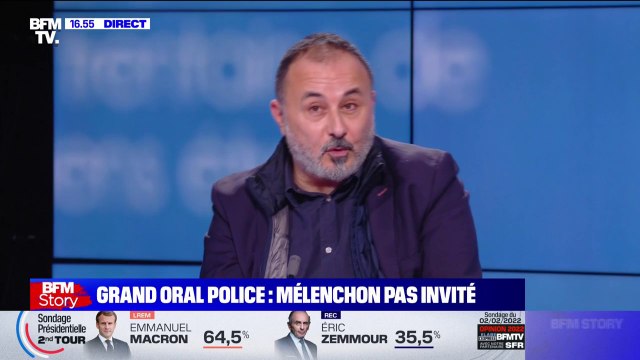 Yvan Assioma (Alliance Police): Jean-Luc Mélenchon a un discours haineux anti-policier à chaque fois qu'il en a la possibilité