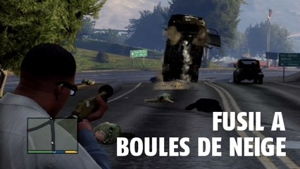 GTA 5 : il créé un fusil à pompe tirant des boules de neige surpuissantes