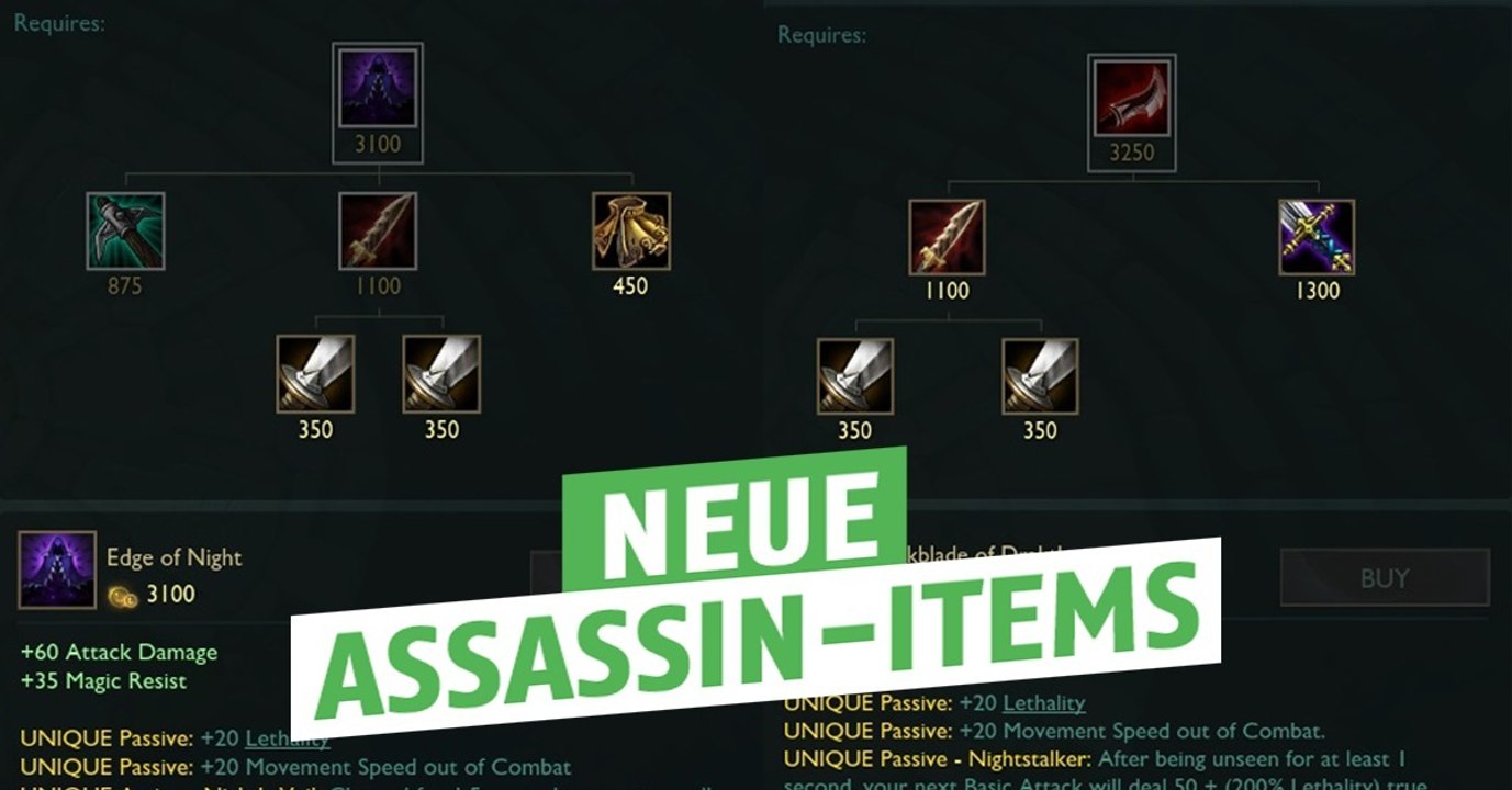 League of Legends: Präsentation der neuen Assassin-Objekte