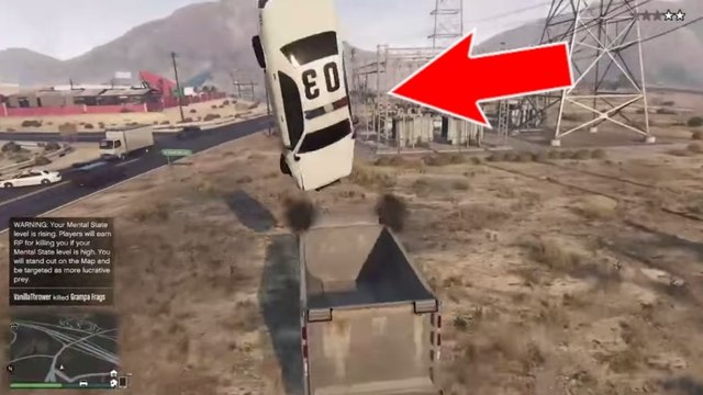 GTA 5 : attraper la police avec un camion benne