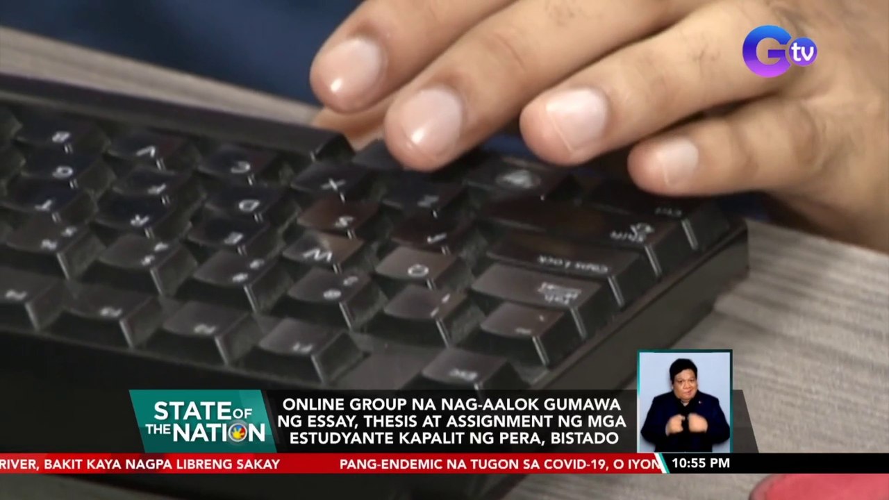 Online group na nag-aalok gumawa ng essay, thesis at assignment ng mga estudyante kapalit ng pera, bistado | SONA