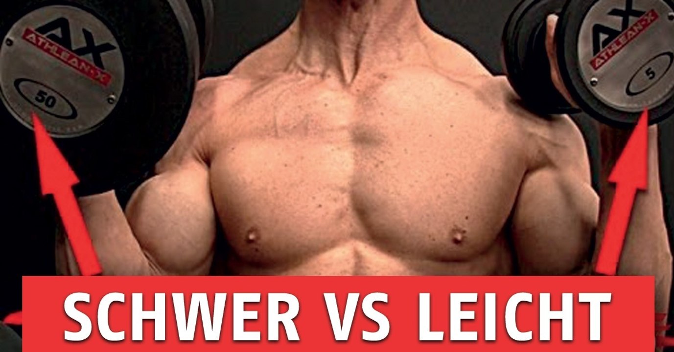 Leichte vs. schwere Gewichte: Welche Entscheidung sollte man beim Training fällen?