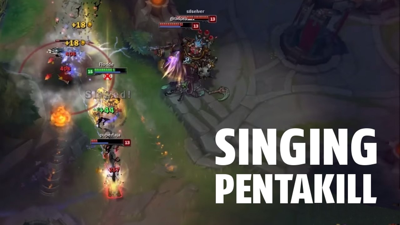 League of Legends : faire un pentakill 1v5 en c...