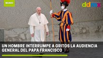 Un hombre interrumpe a gritos en la audiencia general del papa Francisco