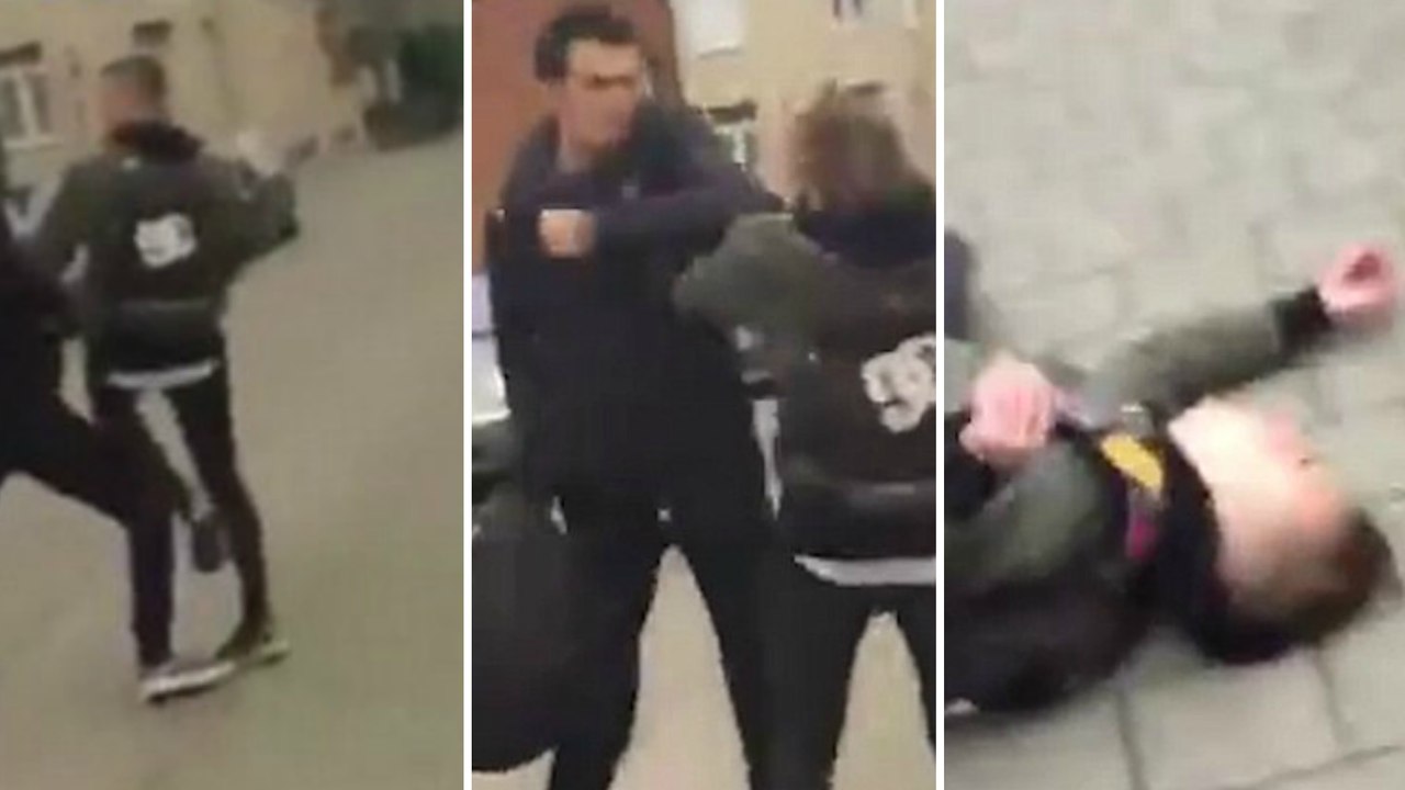 Dieser Schläger vergreift sich an der falschen Person und wird brutal KO geschlagen