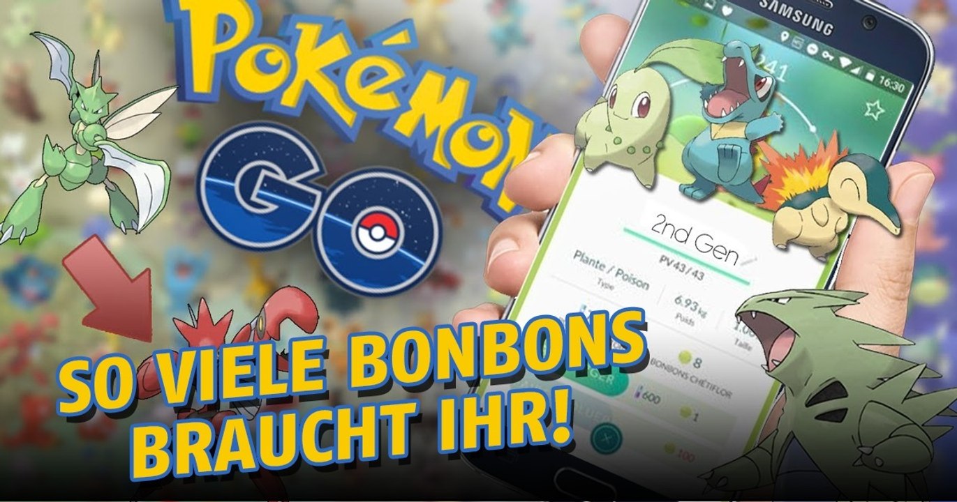 Pokémon GO: Wieviele Bonbons braucht ihr, um Pokémon der zweiten Generation weiterzuentwickeln?