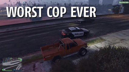 GTA 5 : le policier le plus stupide de l'histoire de Los Santos