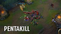 League of Legends : Riven réalise un pentakill 1v5 totalement épique