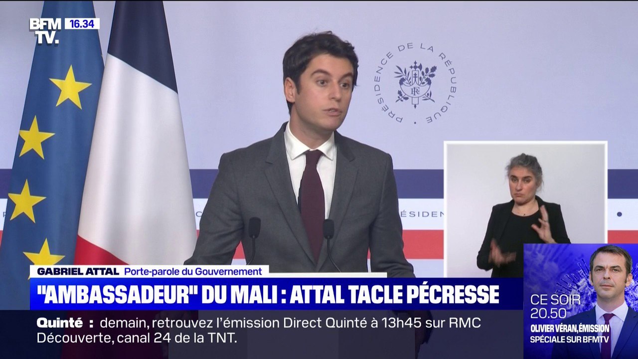 "Nous n'avons plus d'ambassadeur du Mali en France depuis 2 ans": Gabriel Attal tacle Valérie Pécresse