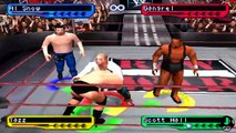 WWF Smackdown! 2 Al Snow vs Gangrel vs Tazz vs Scott Hall