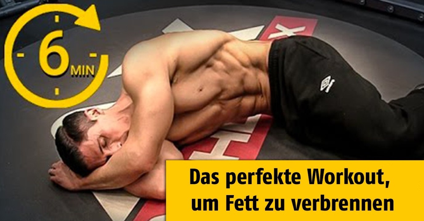 Ein sechsminütiges training zum schnellen fettabbau!