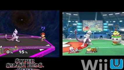 Super Smash Bros : le comparatif de Mewtwo des versions Wii U et Gamecube