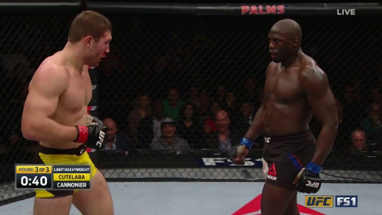 The ultimate fighter: cannonier führt cutelaba vor