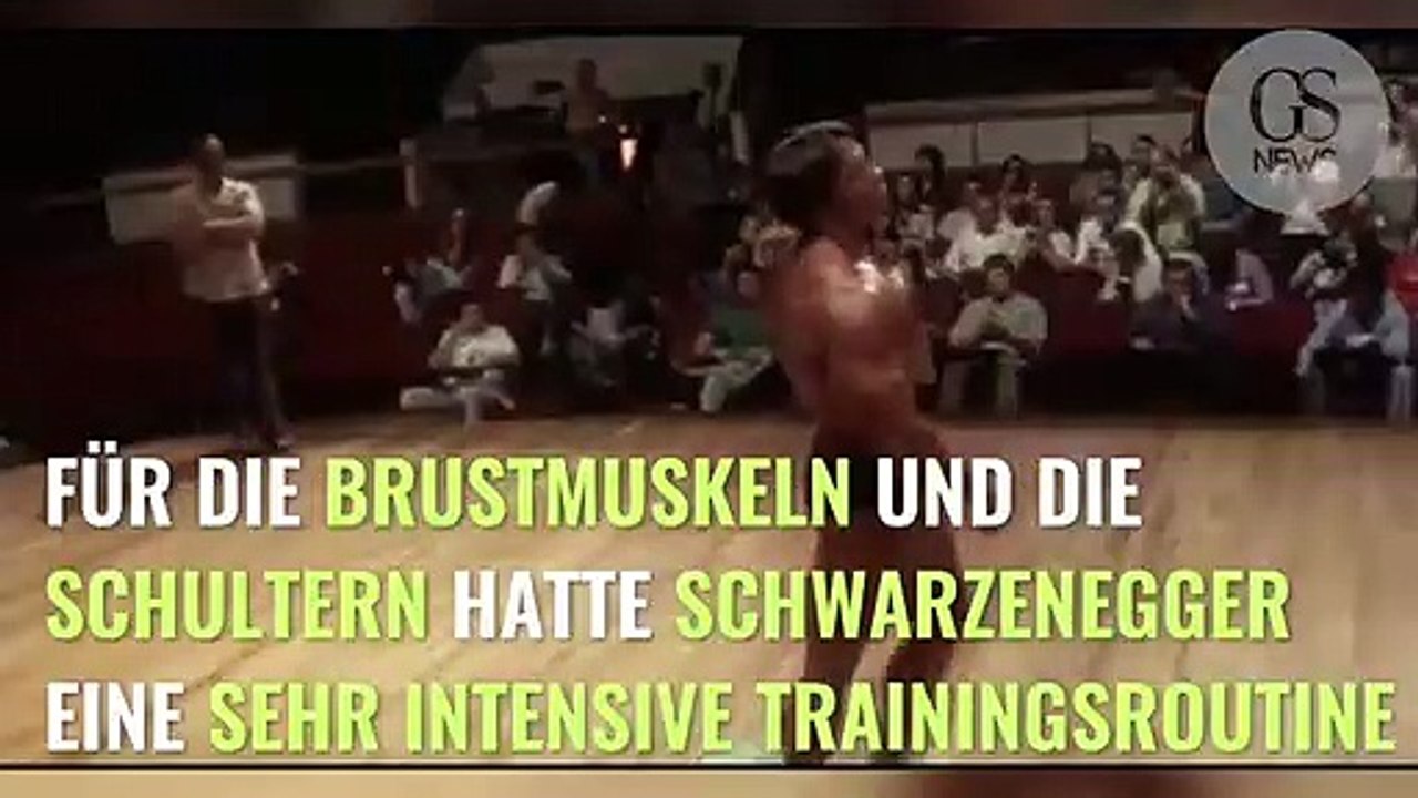 Arnold Schwarzenegger's Trainingsmethode, um sehr muskulöse Schultern zu bekommen!