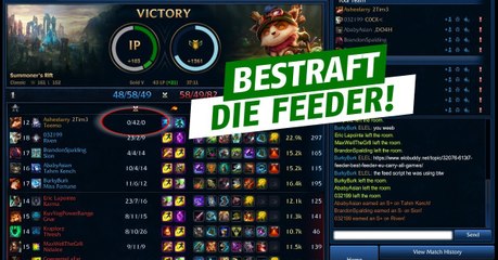 League of Legends: In-Game-System in der Testphase, um Feeder zu bestrafen