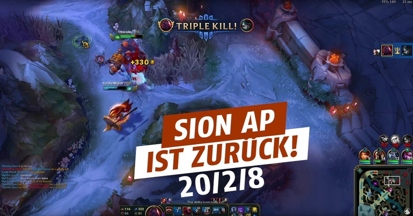 League of Legends: Euer Unglück! Sion AP ist zurück