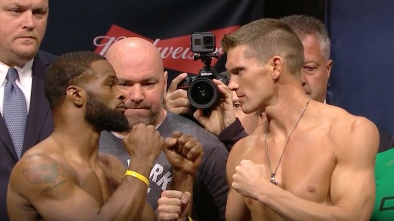Rückkampfs von tyron woodley gegen stephen thompson bei der ufc 209