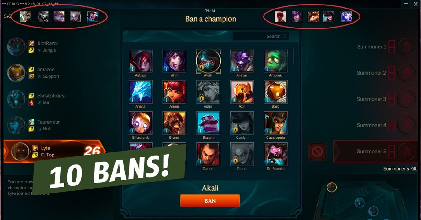 League of Legends: 10 Bans bald in euren Ranked-Partien