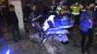 Dur ihtarına uymayan otomobil polis motosikletine çarptı: 2 polis yaralı