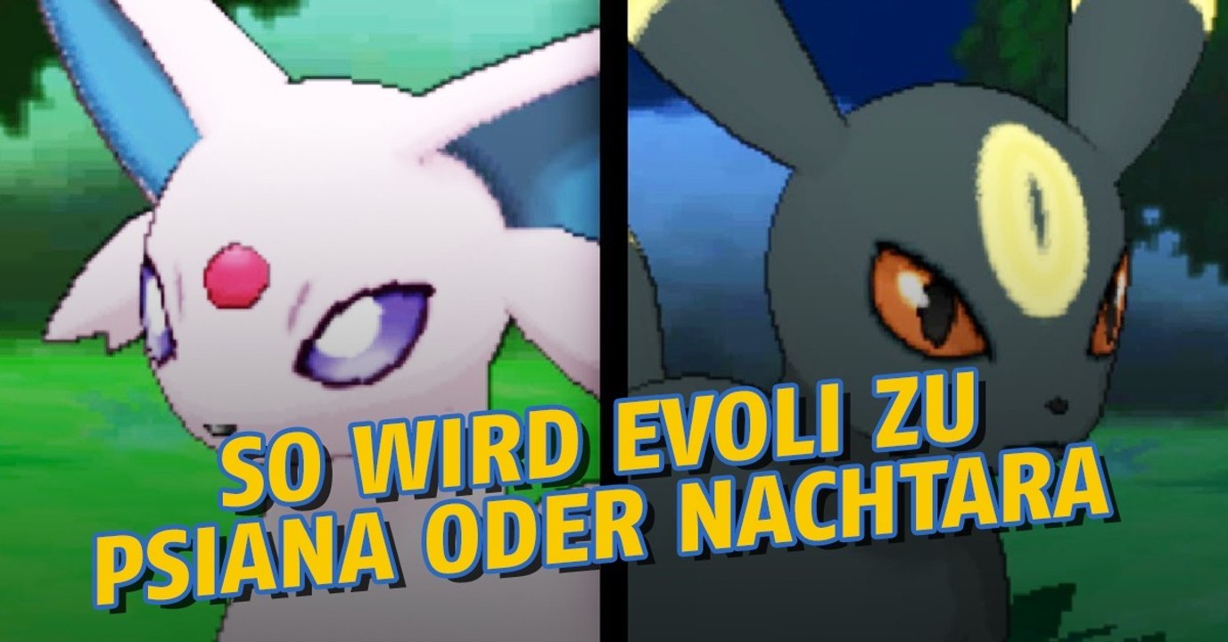 Pokémon go: wie entwickelt ihr evoli zu psiana und nachtara?