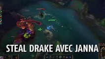 League of Legends : ce joueur a trouvé façon la plus classe de steal un drake avec Janna