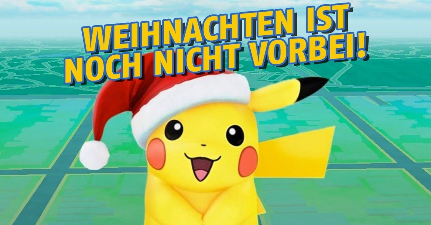Pokémon GO Weihnachtsevent verlängert vom 30.12.2016 bis 8.1.2017
