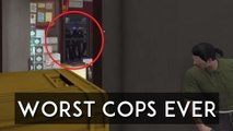 GTA 5 : quand la police n'arrive même pas à franchir la porte d'entrée