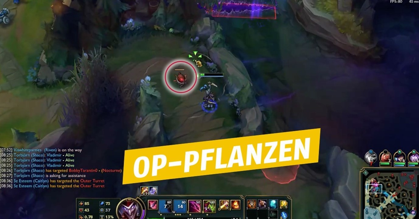 League of Legends: Dieser Spieler hat einen offensiven Nutzen für die Pflanzen gefunden