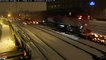 Les rails des voies ferrées à Chicago en feu pour éviter qu'elles ne gelent