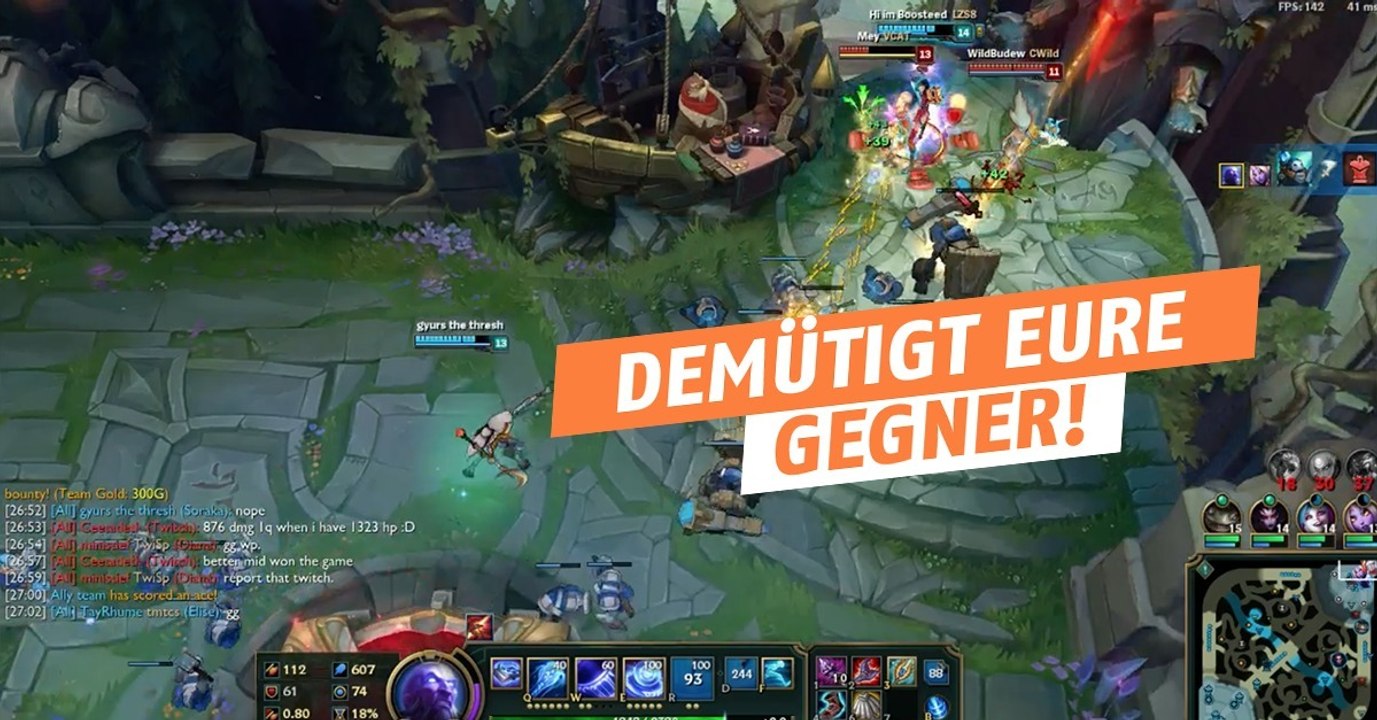 League of Legends: So divet ihr perfekt in den gegnerischen Brunnen